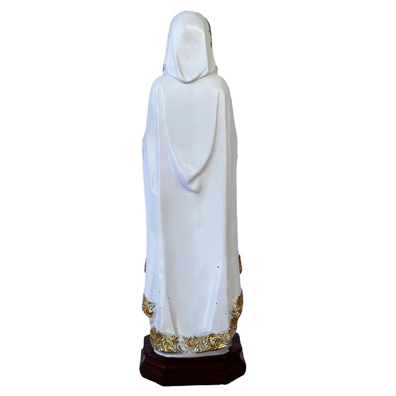 Cannan Rosa Mistica 12" Virgen Maria Rosa Mystica Resin Religious