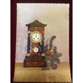 Vintage postcard "Happy new year" in Italian