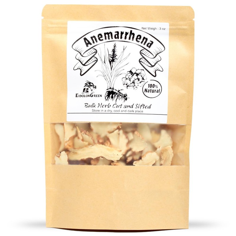 EidolonGreen Anemarrhena (Anemarrhena asphodeloides/Zhi Mu/知母) Dried Rhizome 3 Oz (88g)