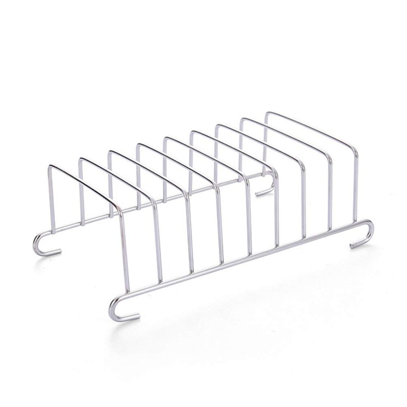 Yardwe 2pcs Toast Bread Rack Holder 8 Slice Holes Stainless
