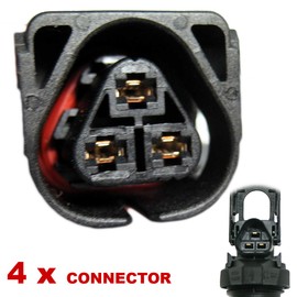 Car Replacement Plug - Ignition Coil Petrol - BOS BW 3-Pin (4 x Females)