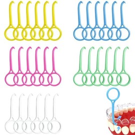 30 Piezas Retenedores Dentales, Alineadores Dentales, Herramientas de Mantenimiento para Aparatos Dentales, Diseño Ergonómico, Material Plástico, Varios Colores, Uso Doméstico y Profesional