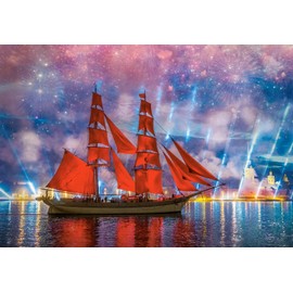 Castorland C-104482-2 Puzzle 1000 pièces : Frégate Rouge, Colourful
