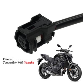 SPNUVR 2Pcs 6.69" Motorcycle Light Line Compatible with YAMAHA MT03 MT07 MT09 MT10 Tracer 7 Gt Xsr 700 Yzf R1 R6 R7 Turn Signals Connector Semaphore Adapter Blinker Indicators Wire Plug