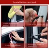 Vehicle Door Seal Strip,Automotive Weather Stripping Thickened for Hoods,Trunks,Windows,Universal Soundproof