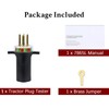 KOONDHEEND 7-Way Round Pin Trailer Truck Circuit Plug Tester Replace
