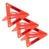 GANAZONO 3Pcs Foldable Reflective Warning Triangles Emergency Safety Kits for