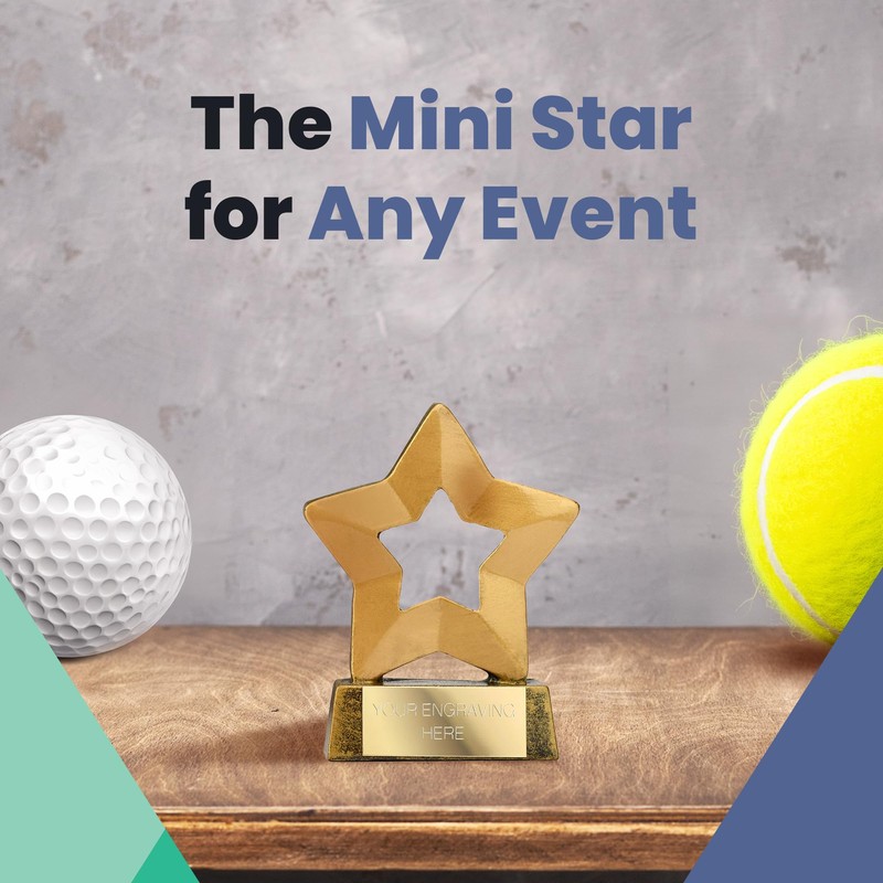 Mini Stars Award Trophy 8 cm (3.1/4")