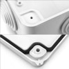 QWORK® Surface-Mounted Junction Box, Junction Box, Waterproof, Dustproof, IP65, ABS