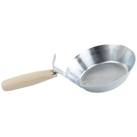 Toolty Masonry Scoop, Construction Pan - 170mm (6.69") - Wooden Handle - Galvanized Steel - Plaster, Water, Hand Tools, DIY - TLTY-0411