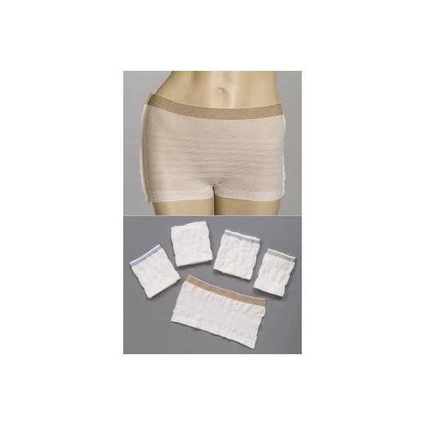 MediChoice Incontinence Underwear Mesh Brief, Polyester/Spandex, XL, Green Waistband- 1314MB5002 (Pack of 2)