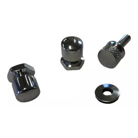 Motherwell Products PC 4016 Seat Mounting Knobs chrome w/ grooved thumbscrew