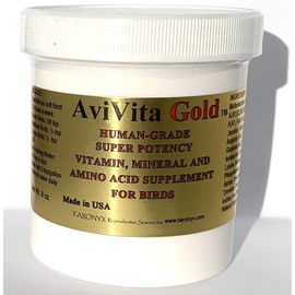 Taxonyx Science Inc AviVita Gold High Potency Vitamins for Birds - Compare to Avitech! (4oz)