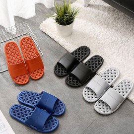 Waterproof bathroom slippers, non-slip, slip-resistant, noise-reducing indoor slippers Women's FREE Yellow 3ea