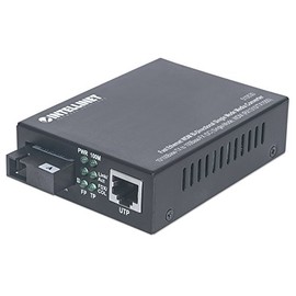 Intellinet 510530 Fast Ethernet WDM Bi-Directional Singlemode Media Converter Black