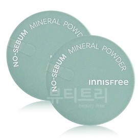Innisfree No Sebum Mineral Powder 5g + 5g / 이니스프리 노세범 미네랄 파우더 5g + 5g