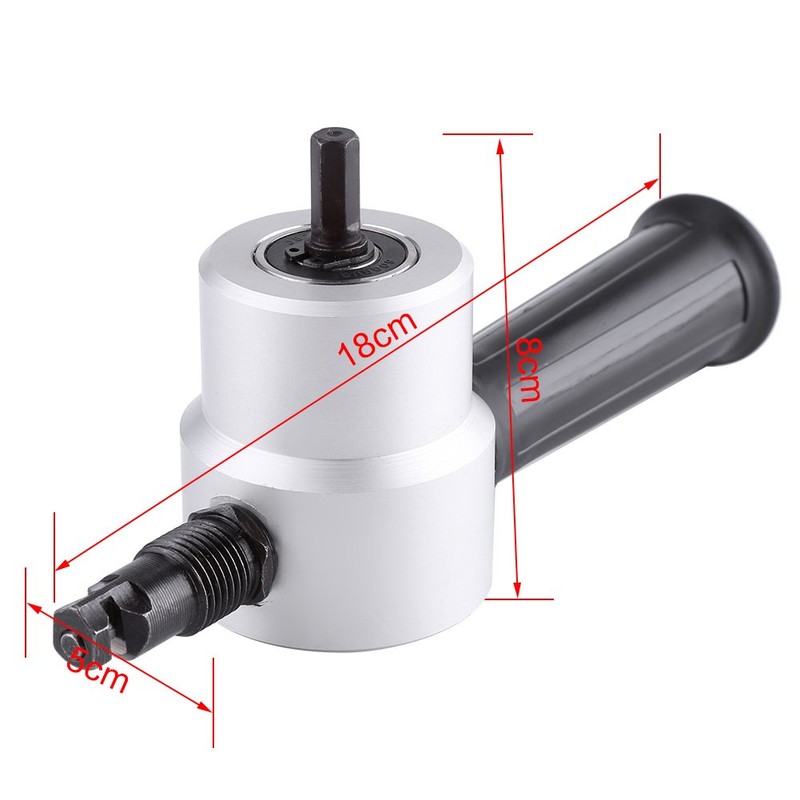 Double Head Sheet Metal Cutter Kit 360 Degree Adjustable Electric