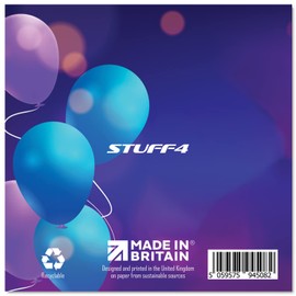 Geburtstagskarte zum 18. Geburtstag für Männer und Frauen – Ballon-Party – Happy Birthday Karten für 18 Jahre alte Männer, Frauen, Bruder, Schwester, Sohn, Tochter, Enkelin, Cousin, 145 mm x 145 mm