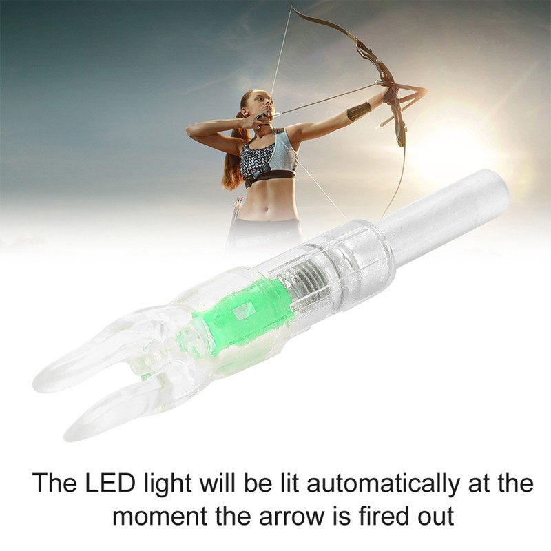 6.2mm Lightweight Arrow LED Lighted Nock with Automatic Knock Archery