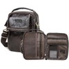 Contacts Full Grain Leather Small Messenger Bag for Men Travel