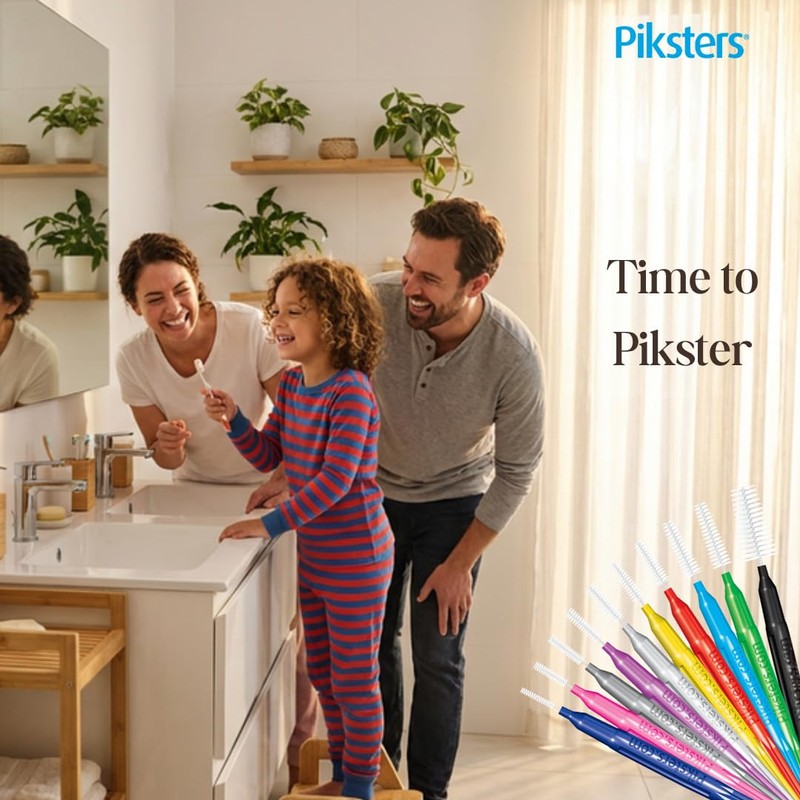 Piksters Interdental Brushes, 40 pk, Size 3, Interdental Tooth Brush