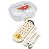 Skater TACC2AG-A Trio Set, Chopsticks, Spoon and Fork, Noraneko-Gun, Antibacterial