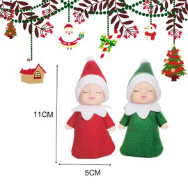 Christmas Baby Elf Doll for Boys&Girls,Christmas Accessory Tiny Baby Elf Doll Christmas Tradition Mini Elf Baby Doll Novelty Toys,Baby Elves Dolls Toy for Kids Xmas New Year Gift Stocking Stuffers