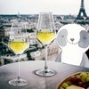 Mr. & Mrs. Panda Personalisiertes Weißwein Glas Pinguin Pommes -