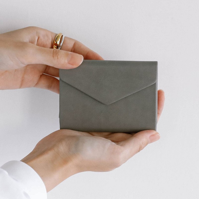 Double Flap Cardholder Black