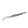 Aven 18491 Offset Spade General Purpose Tweezer, Stainless Steel, 4-1/2" Length