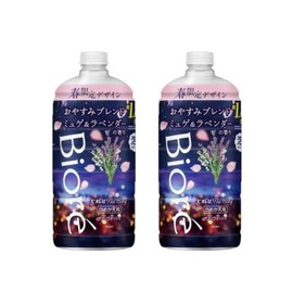 ビオレu ボディウォッシュ おやすみブレンド ミュゲ＆ラベンダーの香り 泡タイプ 詰め替え用 780mL 2本セット 春限定デザイン