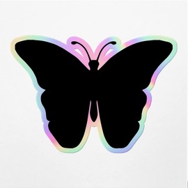 Holographic Decal Stickers Of Silhouette Butterfly Insect 2 Premium Waterproof Vinyl Decal Stickers For Laptop Phone Accessory Helmet Car Window Mug Tuber Cup Door Wall Decorati ANDVER3783561HO110422