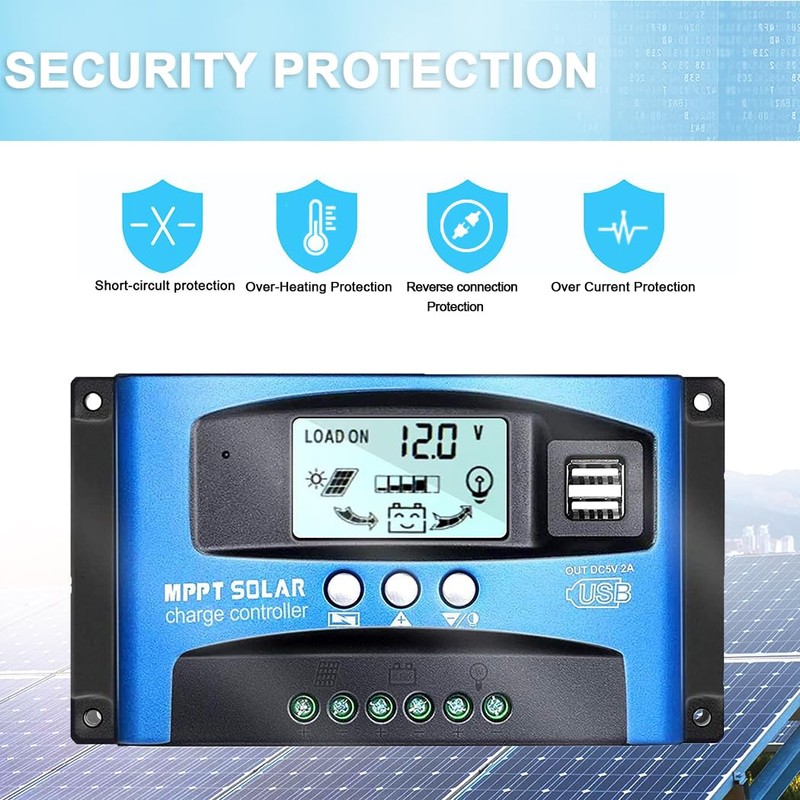 Y&H MPPT 60A 12V/24V Auto Focus Tracking Solar Panel Charge