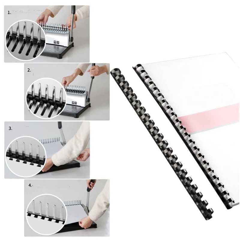 Zasvec Plastic Binding Combs 14 mm Pack of 25 Binding