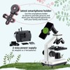 MAXLAPTER Microscope Kit for Kids 8-12 with Prepared Slides, 100-1000X