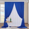 30ft×8ft Wrinkle Free Royal Blue Backdrop Curtains for Parties, 6