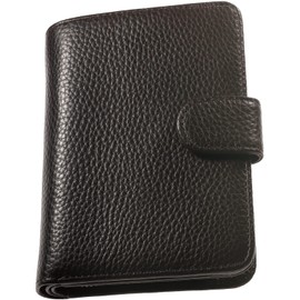 BLUE SINCERE HW3 Bi-Fold Wallet, Genuine Leather, Women's, RFID Skimming Blocking, Large Capacity, Holds 15 Cards, Middle Size, Mini Wallet, Compact, Coin Purse, YKK Zipper, darkbrown