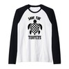Save The Turtles Graphic Raglan Baseball Tee