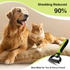 Pet grooming comb for dogs & cats,double-sided stainless steel hair