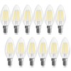 GvvooHome E12 Candelabra Bulb 40 watt, E12 LED Bulb Non-Dimmable