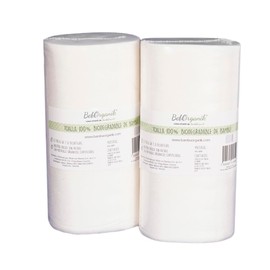 Set De 2 Rollos Con 100 Toallas De Bambú Pre-cortada