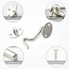 Worldly Storm Hooks with Eyelet, Stainless Steel Cabin Hooks, Door