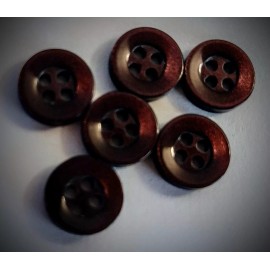 Unbranded 3/8" 4-Hole Wine Dress Shirt/Craft Buttons