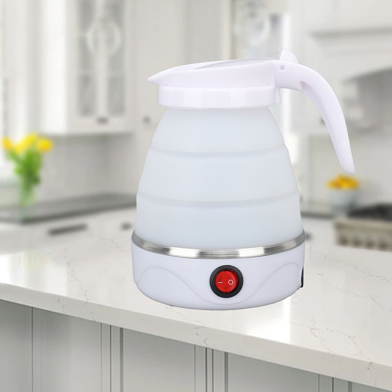 Mini Folding Kettle Stainless Steel Portable Water Kettle One Button