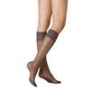 Kunert Women's 183000 Satin Look 20 Knee-High Socks, Grey (Graphit