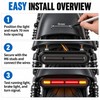 60 LED Motorcycle Tail Light for Rear Lighting – 3-in-1