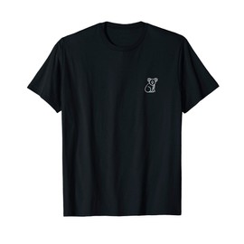 Koala Badge Patch Line Art Icon Outline Gift T-Shirt