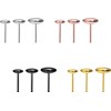 PIERCINGLINE Titanium Attachment with Push Pin Disc without Labret Stud