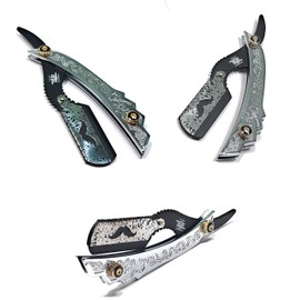 Silver Dipped Quality Design Mens Edge Cutting Razor For Profession & Barber Use