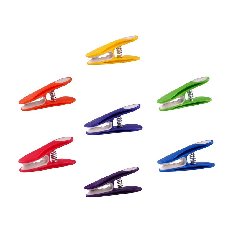 trendfinding 70 Rainbow Clothes Pegs Colourful with Stainless Steel Springs